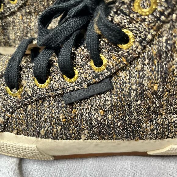 Superga X The Man Reppeller Tweed Hi Top Sneakers Size 37.5 - Picture 3 of 7